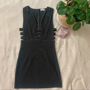 Tobi Cutout Mini Dress, black